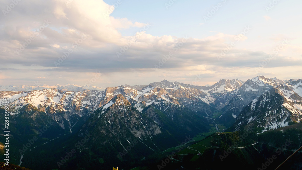 Blick über die Alpen Blick über die Alpen