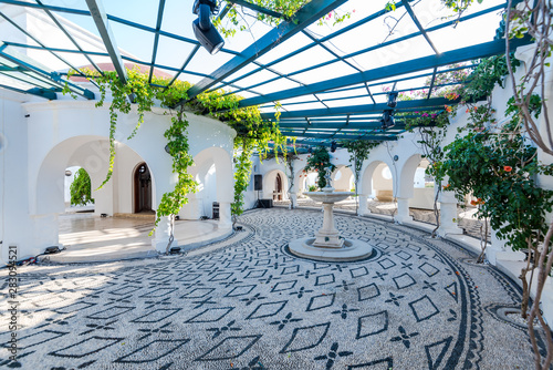 Kalithea Springs Therme Beautiful Meditereanean Typical Architecture, Rhode,Greece photo