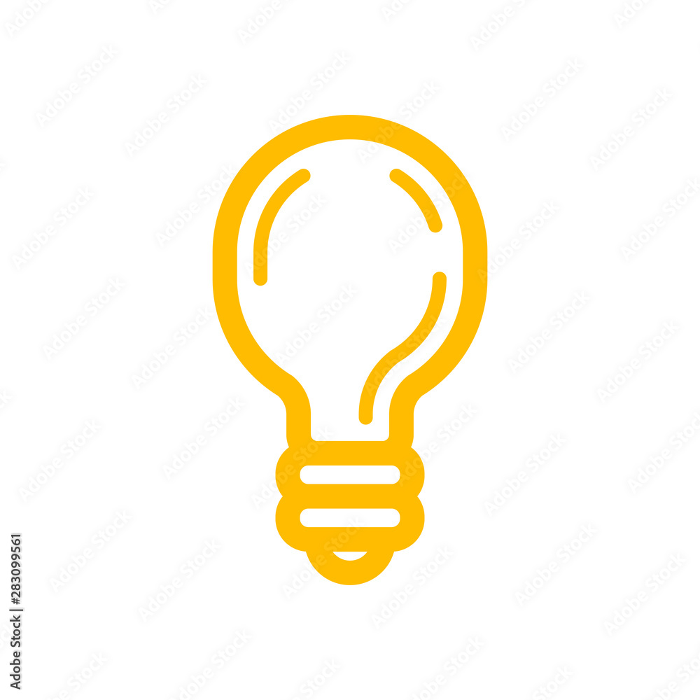 Light bulb linear vector icon. Symbol of idea. Thinking. Light bulb linear vector icon. Symbol of idea. Thinking.