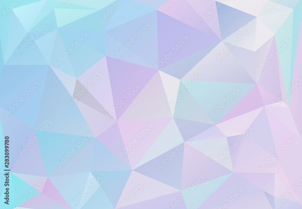 pastel colors inspired from the 80s 90s aesthetics. Holographic low poly design. pastel colors inspired from the 80s 90s aesthetics. Holographic low poly design.