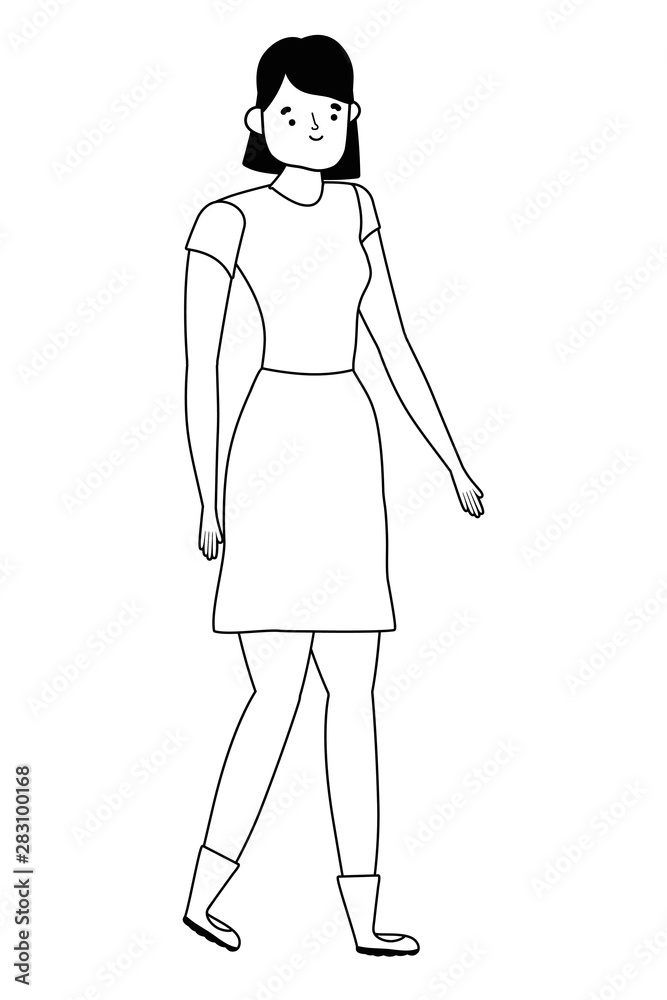 Isolated avatar woman vector design Isolated avatar woman vector design