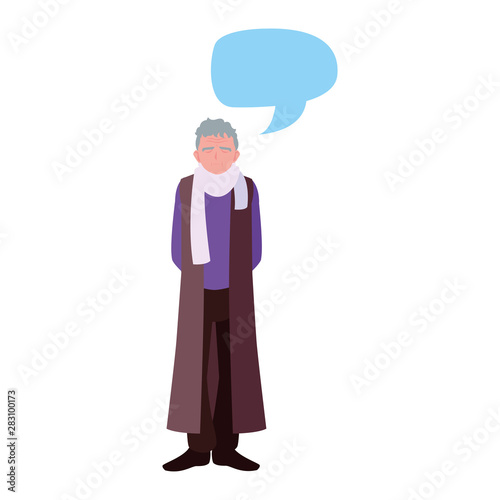 happy grandparents day flat design