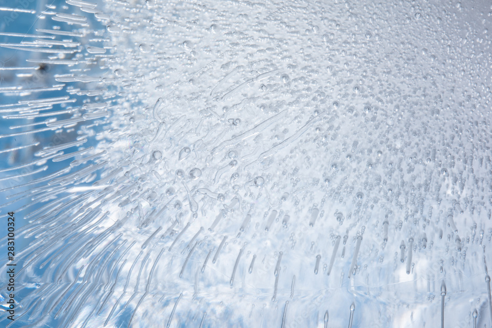 Background of bubbles burstedinstead of ice