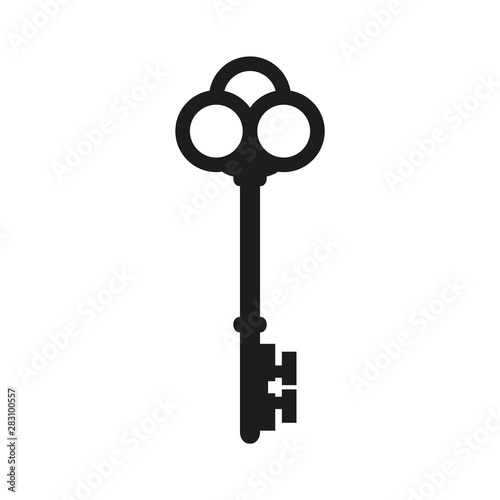 Ancient key icon. Simple vector illustration © Марина Дычек