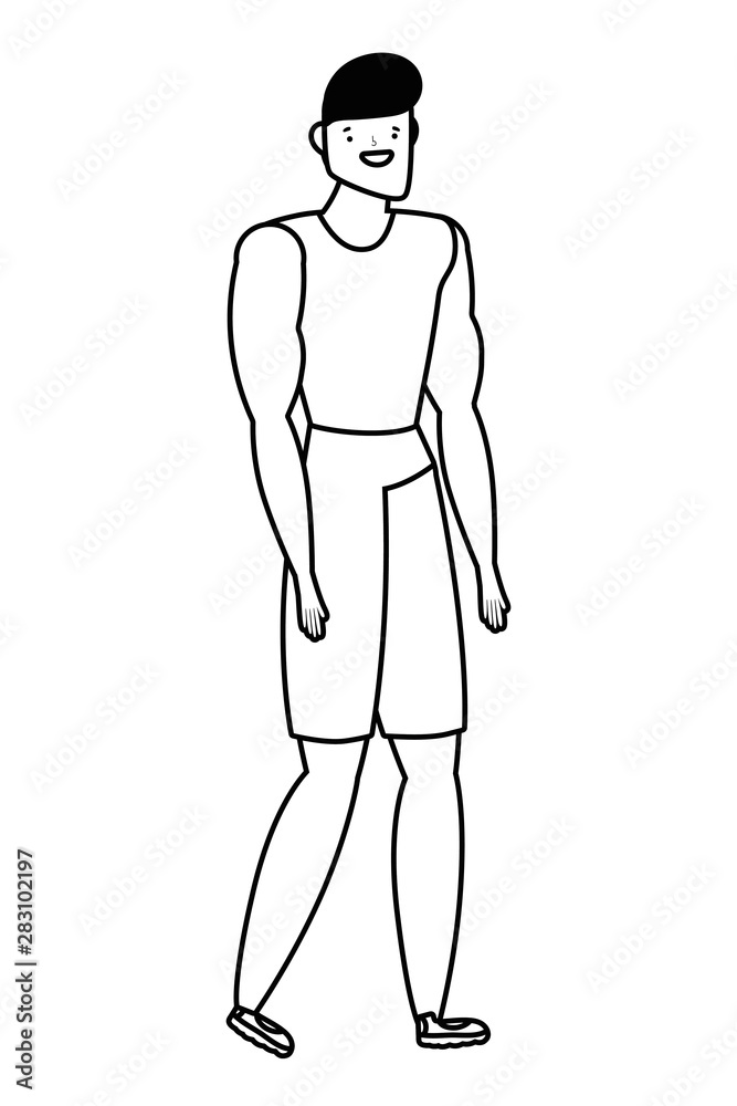 Isolated avatar man vector design Isolated avatar man vector design