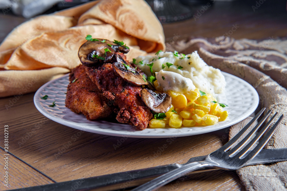 Chicken Marsala Mashed Potatoes