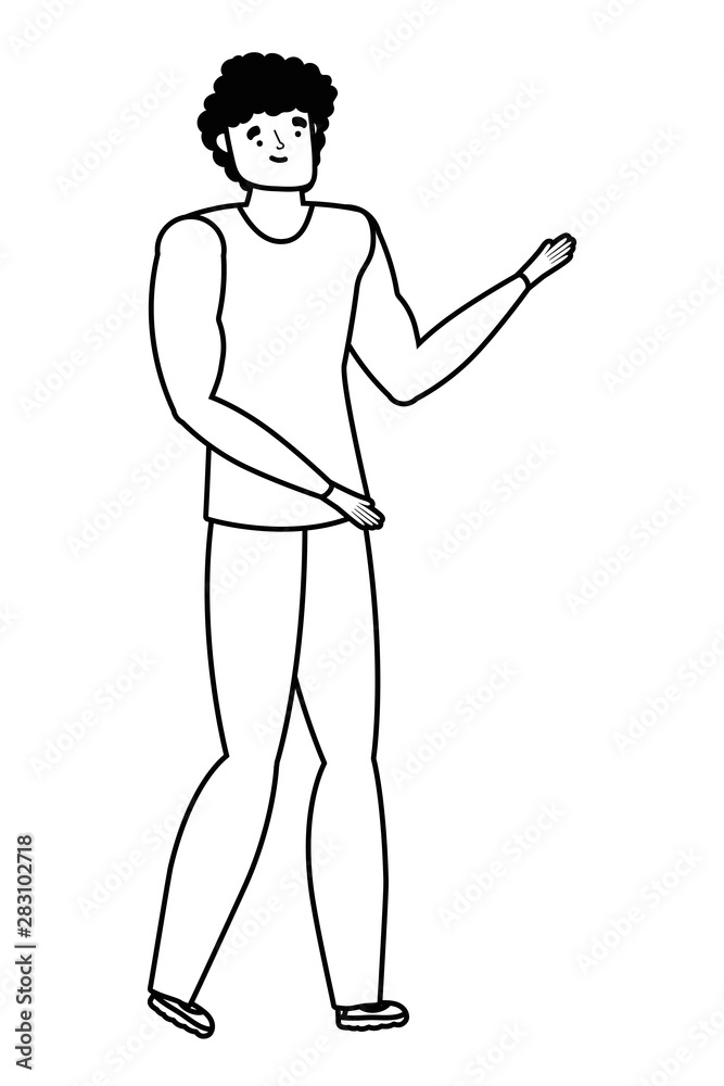 Isolated avatar man vector design Isolated avatar man vector design