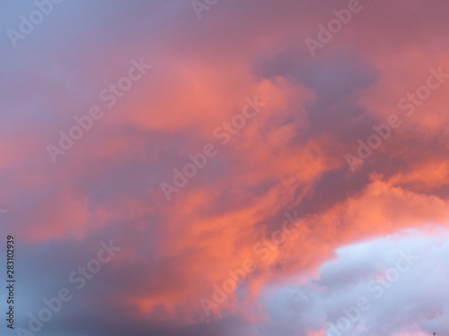Ciel nuage coucher de soleil Sky cloud sunset © HUPAYS