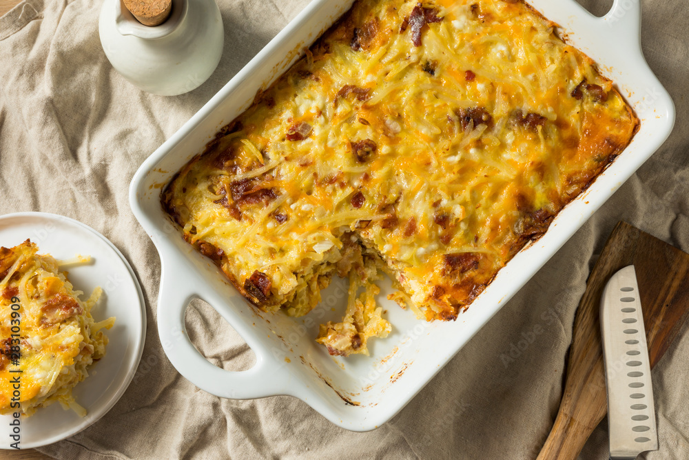 Homemade Bacon Amish Breakfast Casserole Homemade Bacon Amish Breakfast Casserole
