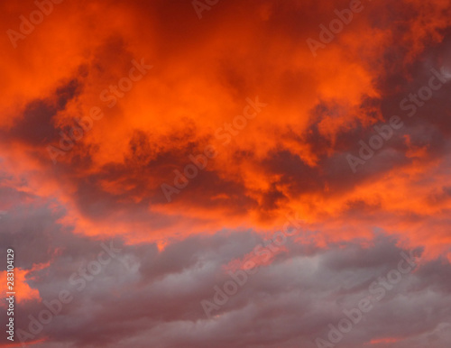 Ciel nuage coucher de soleil Sky cloud sunset © HUPAYS
