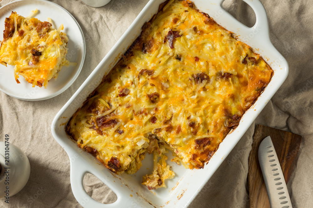 Homemade Bacon Amish Breakfast Casserole Homemade Bacon Amish Breakfast Casserole