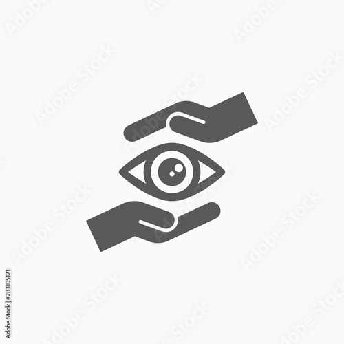 eye care icon, healthy vector