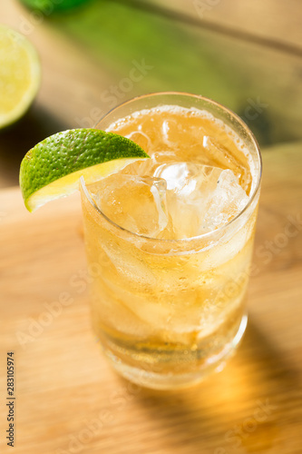 Homemade Bourbon Whiskey Ginger Lime