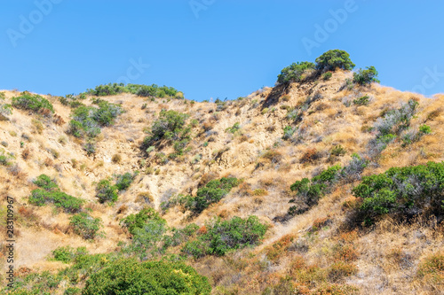 view of dry mountains in summer