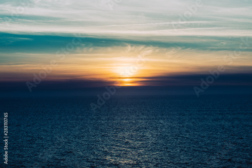 Sunset and the ocean