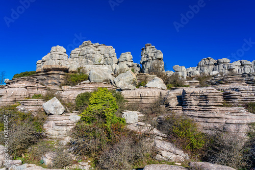 El Torcal de Antequera, Andalusia, Spain, near Antequera, province Malaga.