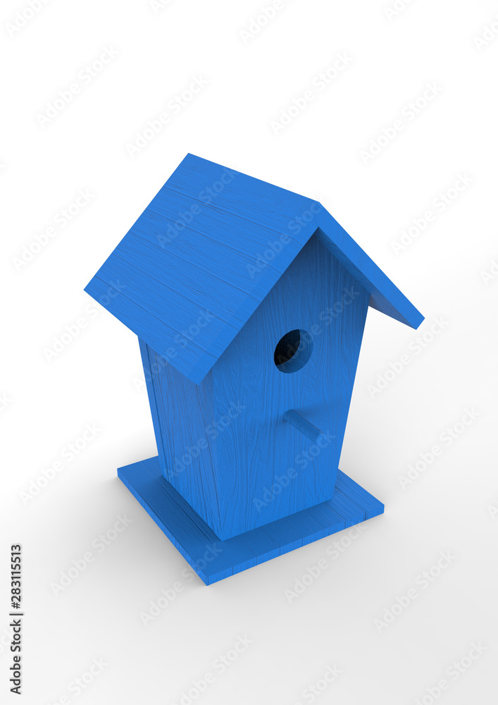 Colorful Bird boxes isolated on a white background. Colorful Bird boxes isolated on a white background.