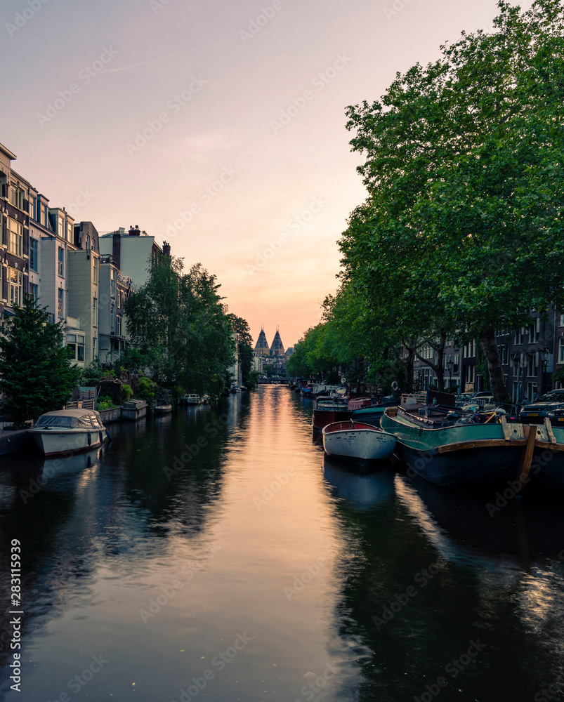 Amsterdam River Sunrise