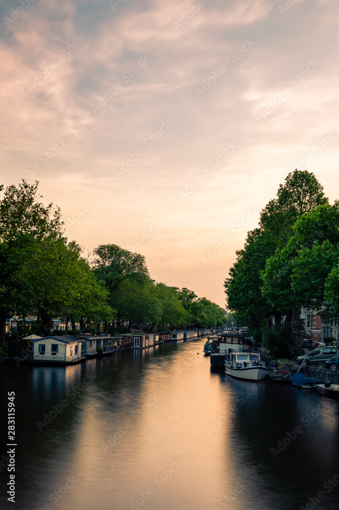 Amsterdam River Sunrise