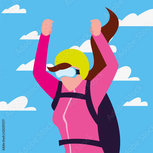 people extreme sport and lifestyle
