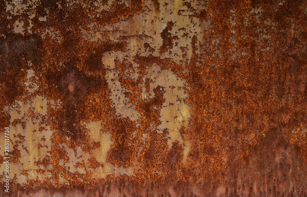 Rusty metal plate background texture. Steel plate with rust covered almost full sheet. Rusty metal plate background texture. Steel plate with rust covered almost full sheet.