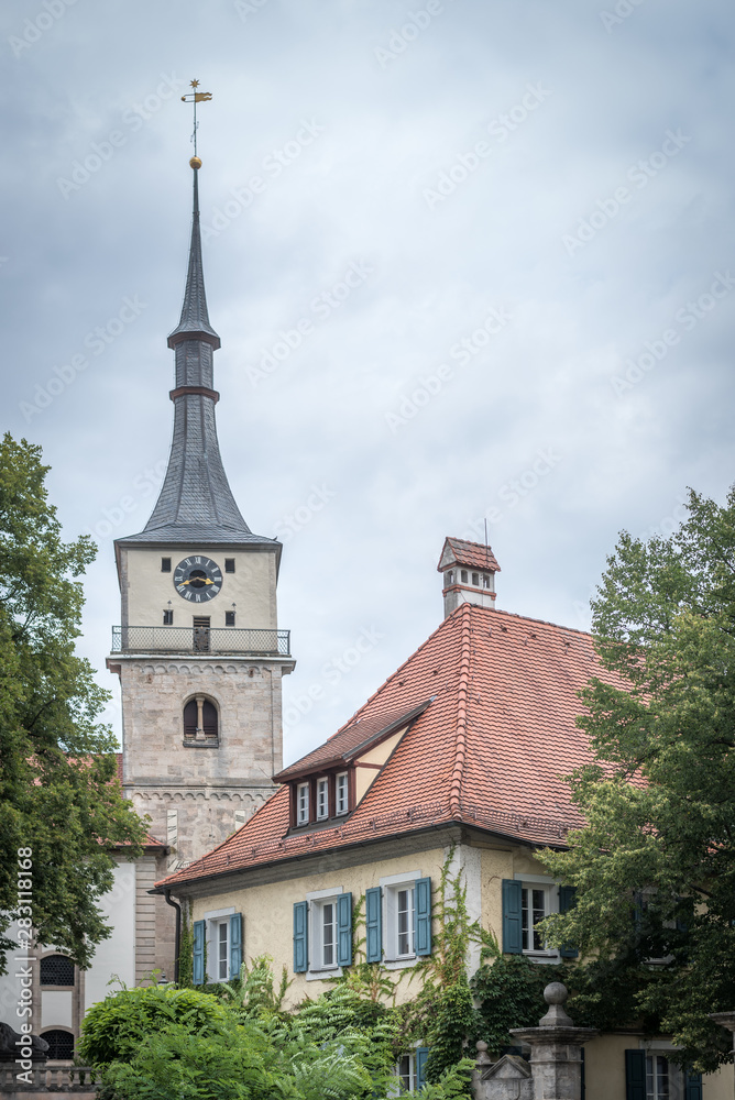 Markt Emskirchen, Neustadt an der Aisch mit Kirche St. Kilian