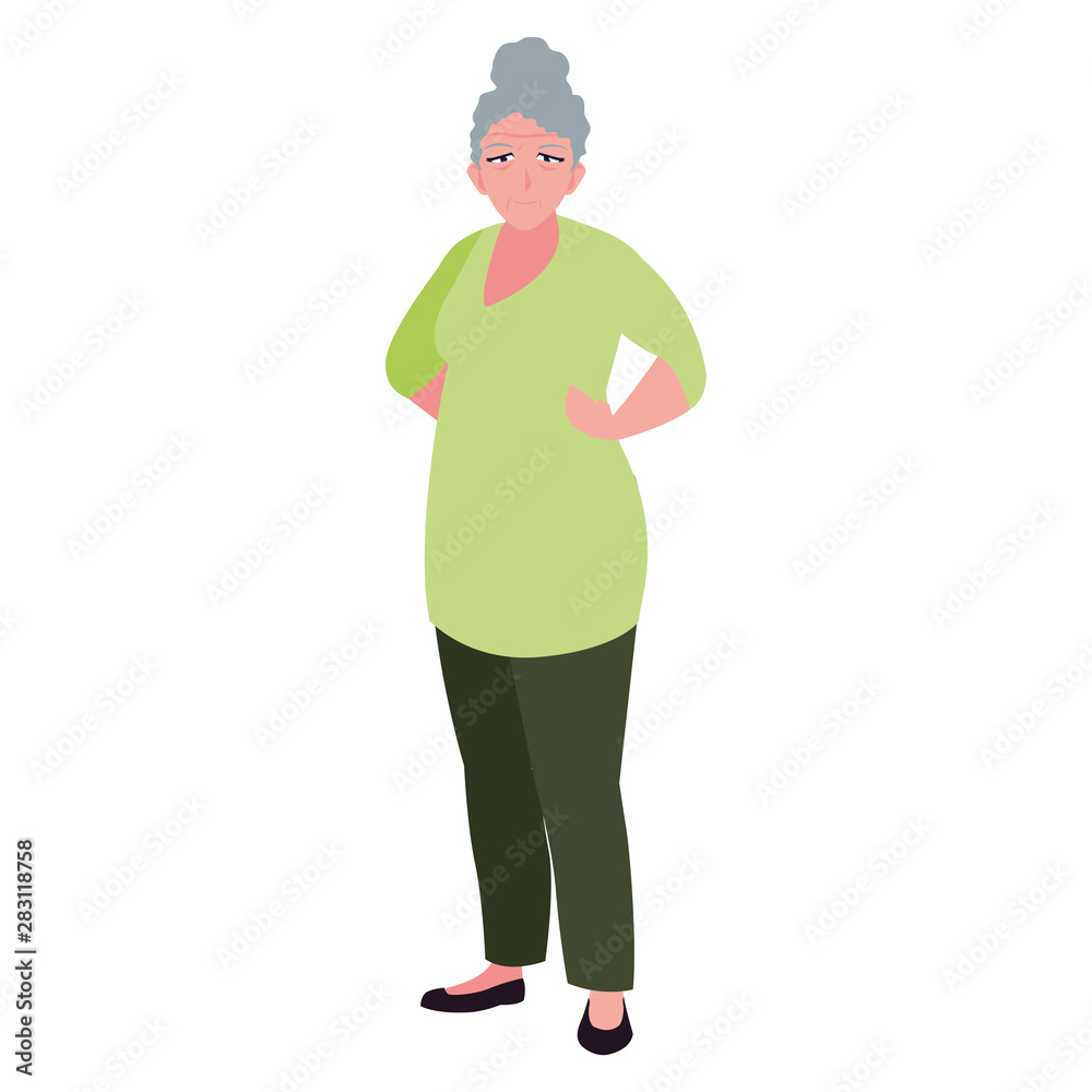 happy grandparents day flat design