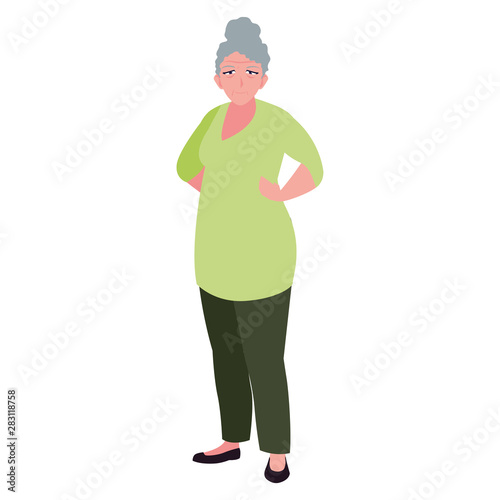 happy grandparents day flat design