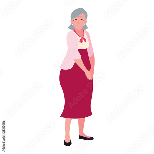 happy grandparents day flat design