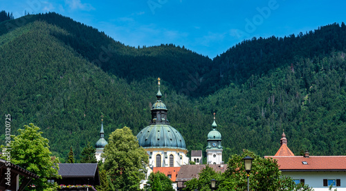 Ettal Abbey, Kloster Ettal near Oberammergau in Bavaria, Germany.
