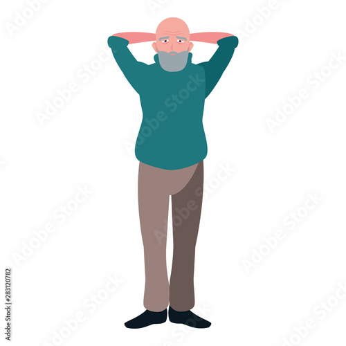 happy grandparents day flat design