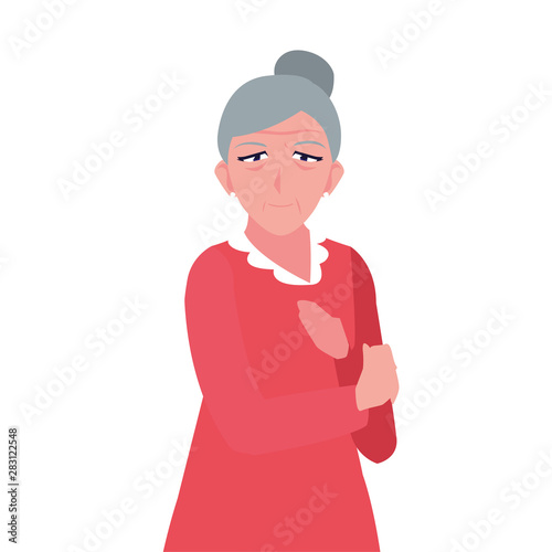 happy grandparents day flat design