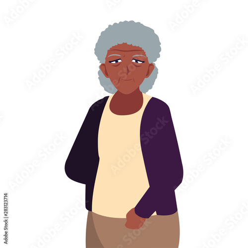 happy grandparents day flat design