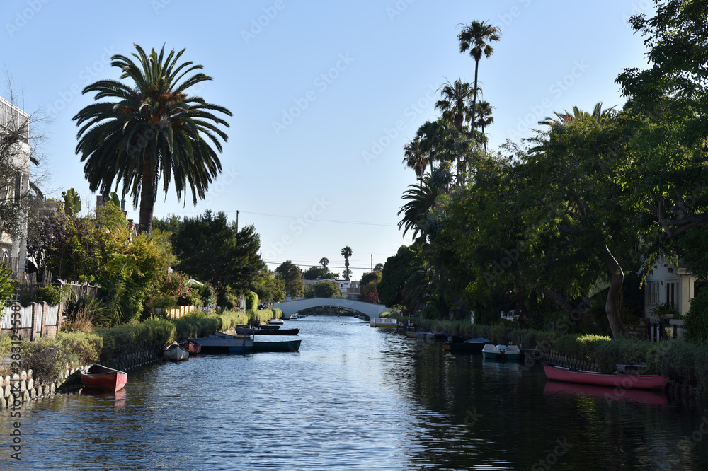 Beautiful canals in Venice California