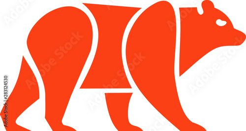 bear logo icon designs vector illustration. Flat bear style. vector bear icon illustration isolated on White background,bear icon Eps10. upstairs icons graphic design vector symbols.