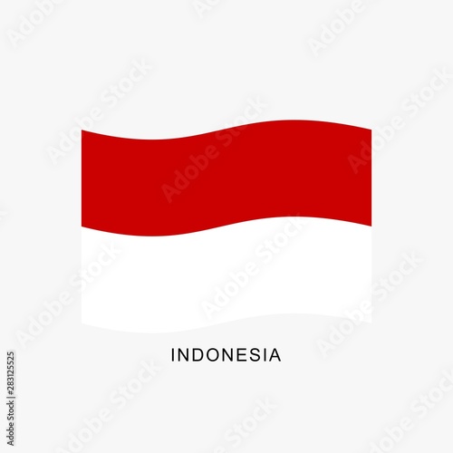 Indonesia flag flat design vector, red and white flag illustration, south east asia flag design. Free Download Indonesia flag flat design vector, red and white flag illustration, south east asia flag design. - GFXLoad