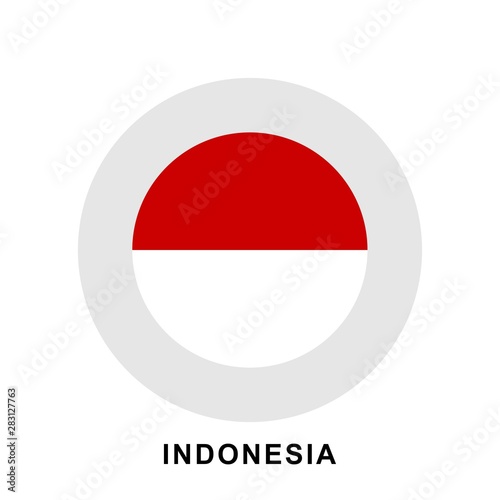 Free Download Indonesia flag flat design vector, red and white flag illustration, south east asia flag design. - GFXLoad