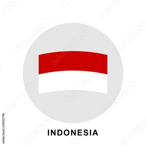 Free Download Indonesia flag flat design vector, red and white flag illustration, south east asia flag design. - GFXLoad