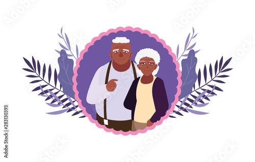 happy grandparents day flat design