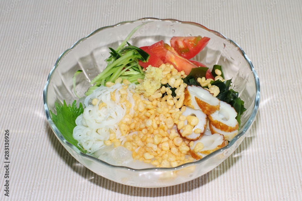 冷やしタヌキ素麺 冷やしタヌキ素麺