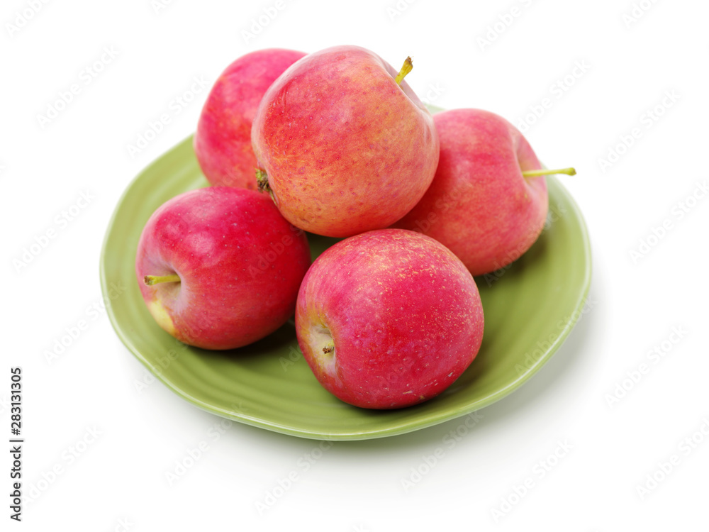Red apples isolated on white background Red apples isolated on white background