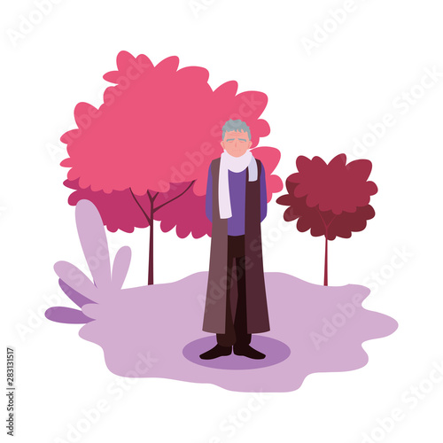 happy grandparents day flat design