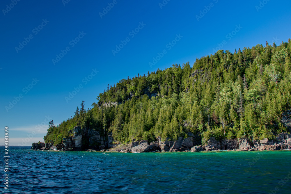 Unknown island among the 100,000 islands of Lake Huron, ON