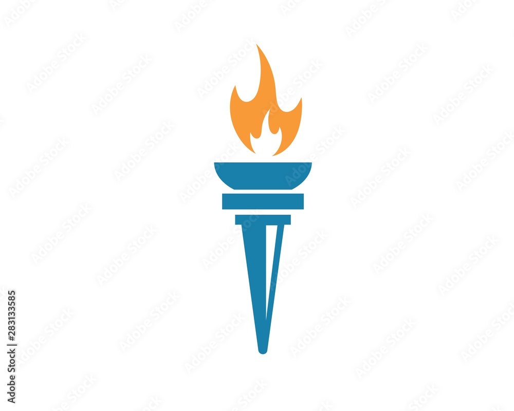torch logo icon illustration vector design torch logo icon illustration vector design