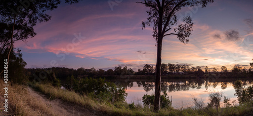 River Sunset Panorama photo