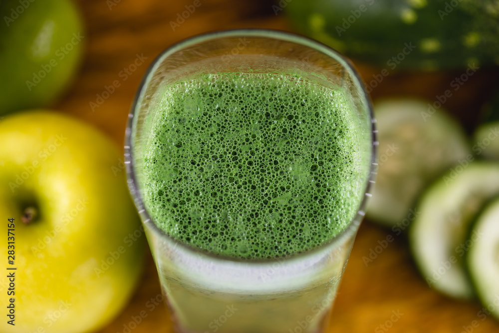 Fresh green juice, Brazilian detox juice. drink that has components that favor liver cleansing, enhancing the elimination of toxins that overload our body. Diet or regimen concept. Fresh green juice, Brazilian detox juice. drink that has components that favor liver cleansing, enhancing the elimination of toxins that overload our body. Diet or regimen concept.