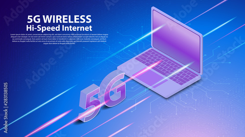 5G wireless network technology communication background