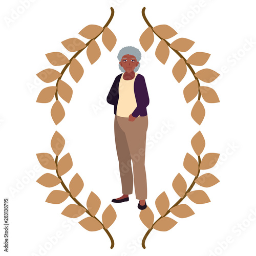 happy grandparents day flat design
