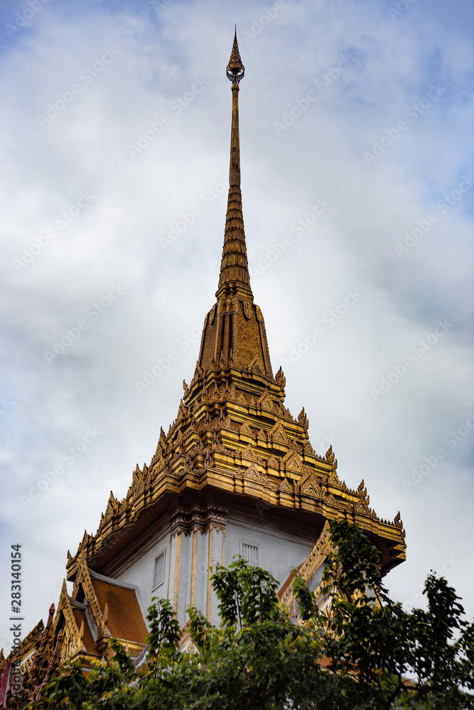 BANGKOK, THAILAND,August08, 2019: Wat Traimit, Temple of the Golden Buddha 