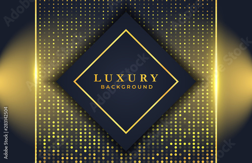 Abstract luxury background with gold dots elements. Graphic design element for invitation  cover  background. Elegant decoration